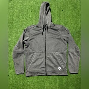 Truewerk M2 Grid Zip Up Hoodie Men's Size L Color Heathered Gray